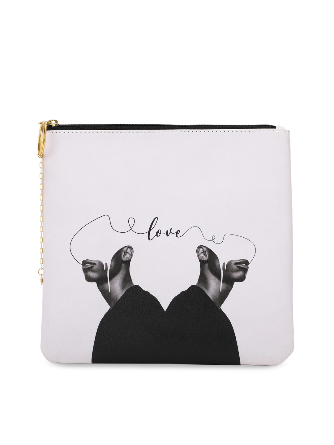 

FOREVER 21 White PU Swagger Sling Bag