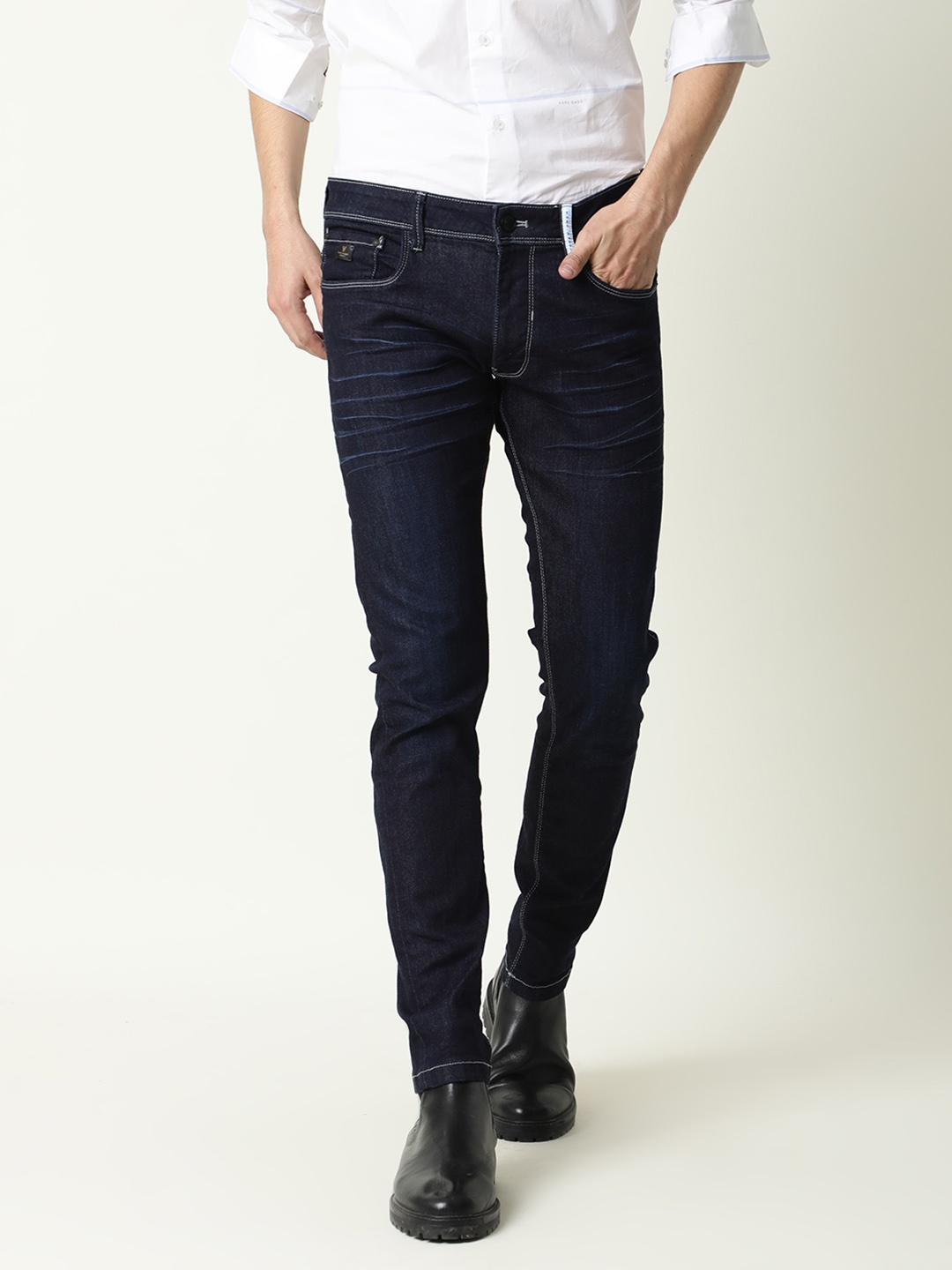 

RARE RABBIT Men Neo Slim Fit Jeans, Blue