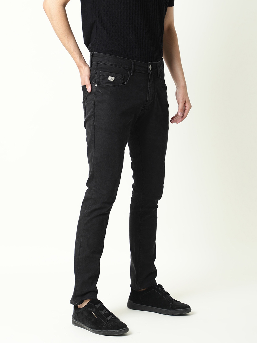 

RARE RABBIT Men Avenue Regular Fit Jeans, Black