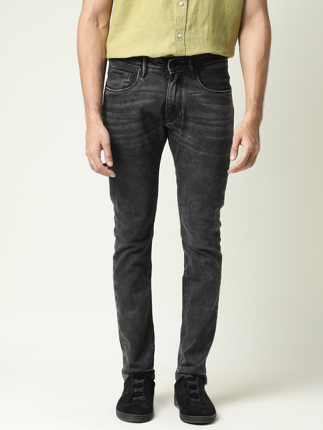 

RARE RABBIT Men Jardin Slim Fit Jeans, Black