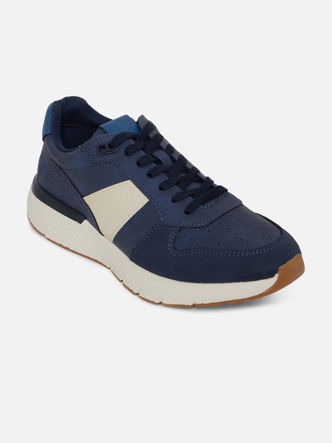

ALDO Men Blue & White Colourblocked Sneakers