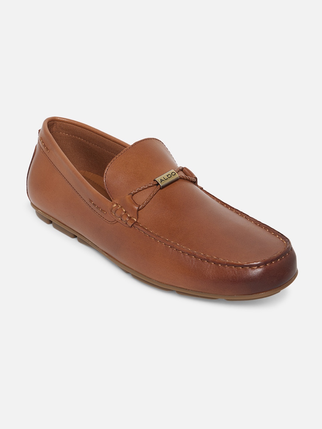 

ALDO Men Brown Leather Loafers