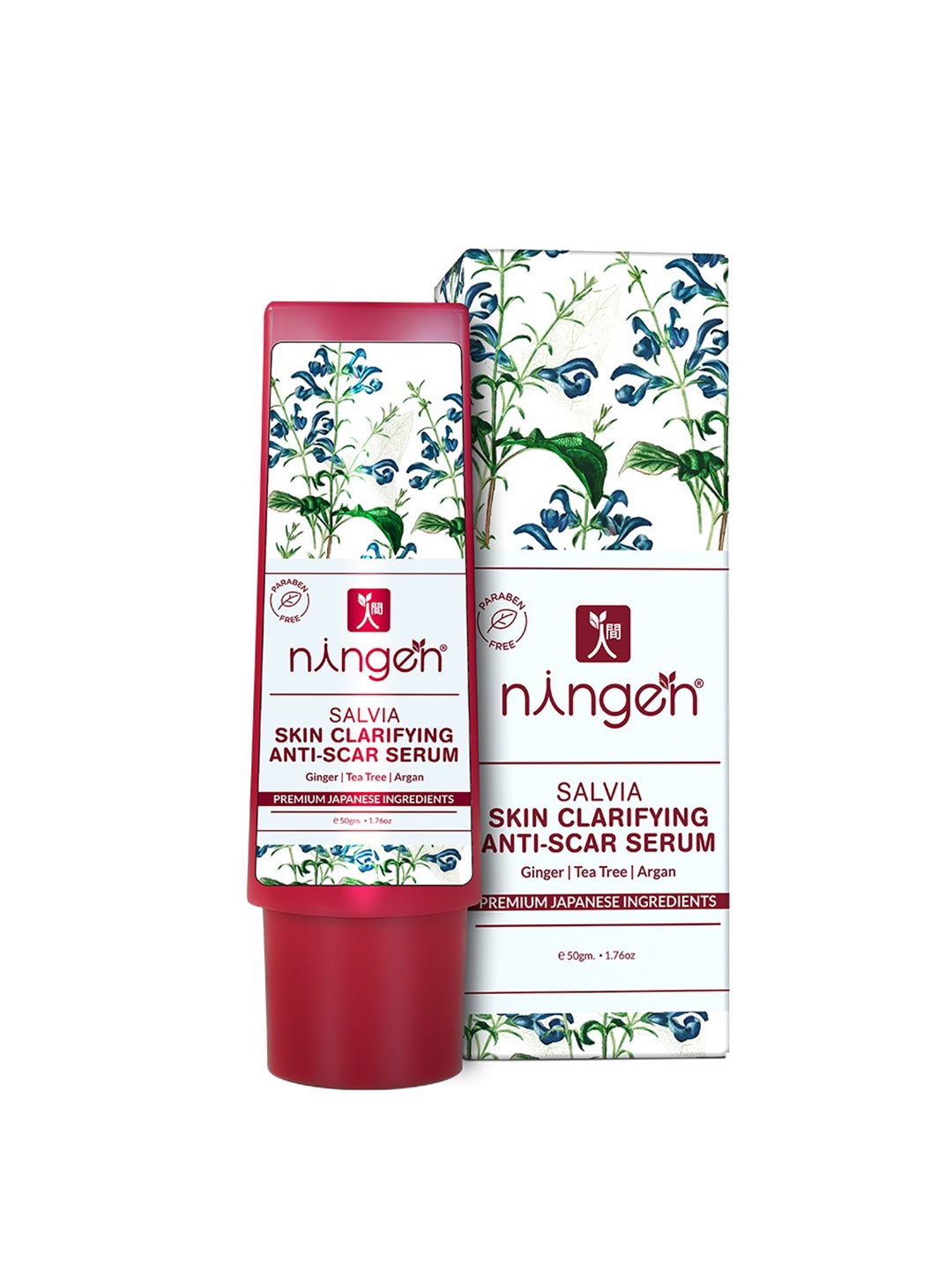 

Ningen Ginger & Tea Tree Salvia Skin Clarifying Anti-Scar Face Serum - 50 g, Maroon