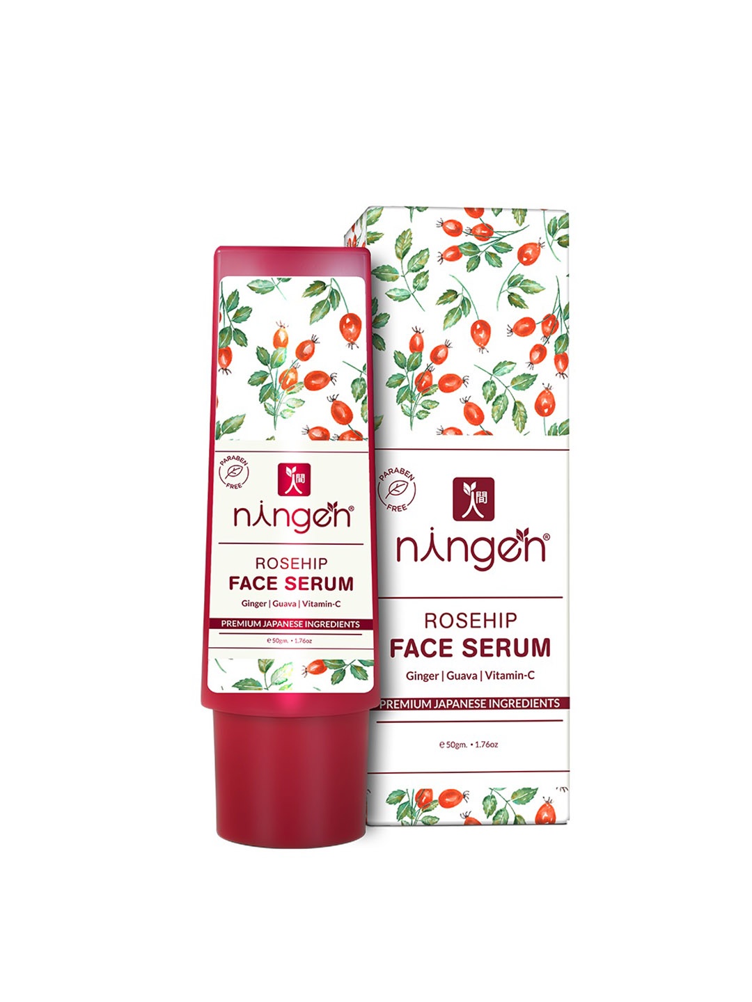 

Ningen Ginger Guava & Vitamin C Rosehip Face Serum - 50 g, Maroon