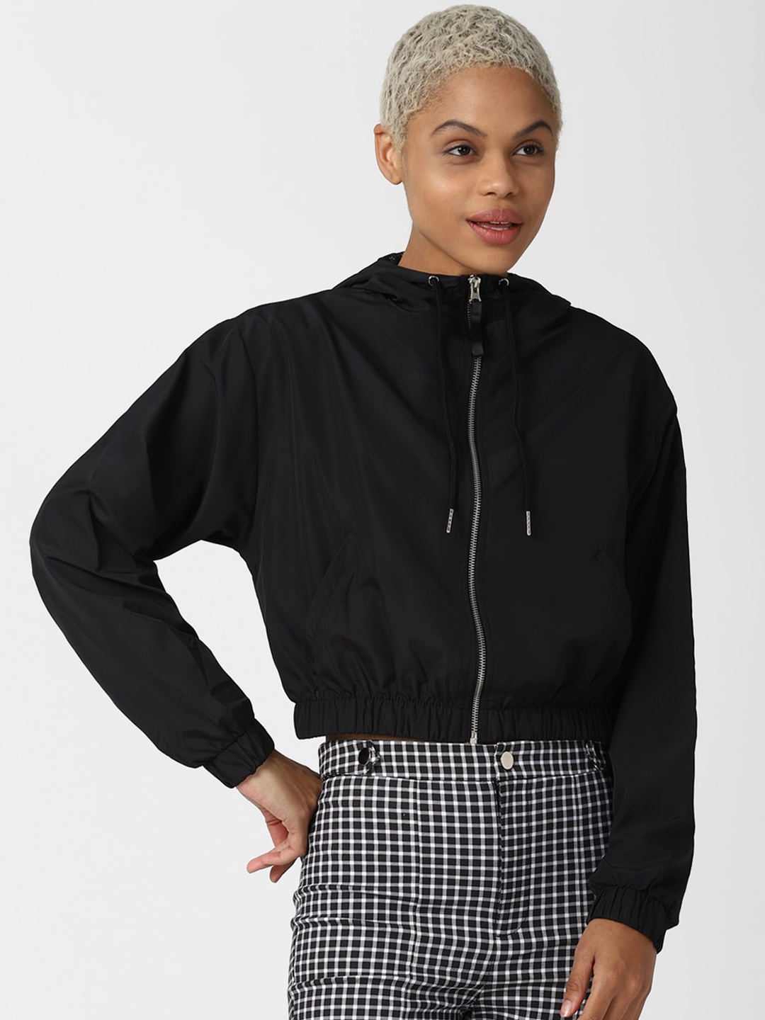 

FOREVER 21 Women Black Tailored Jacket