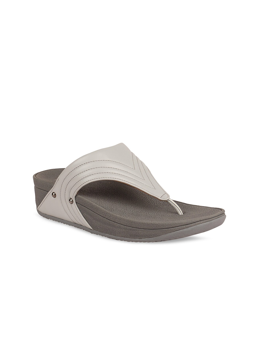 

Rocia Women Grey T-Strap Flats