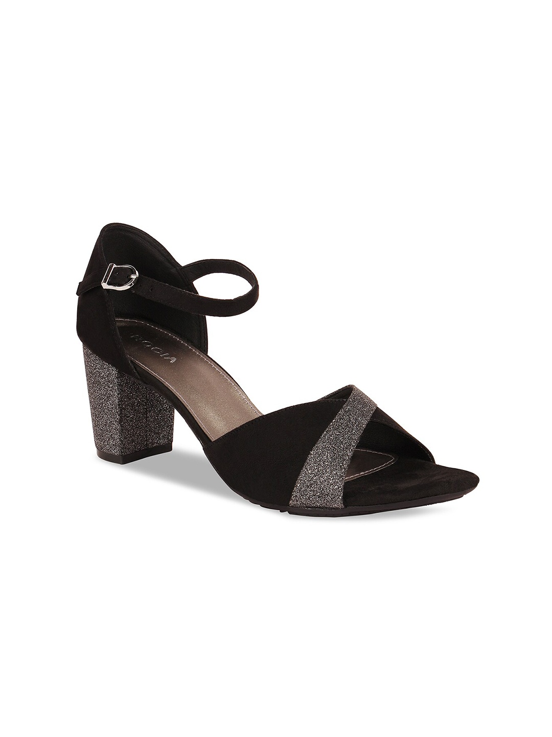 

Rocia Black Block Sandals