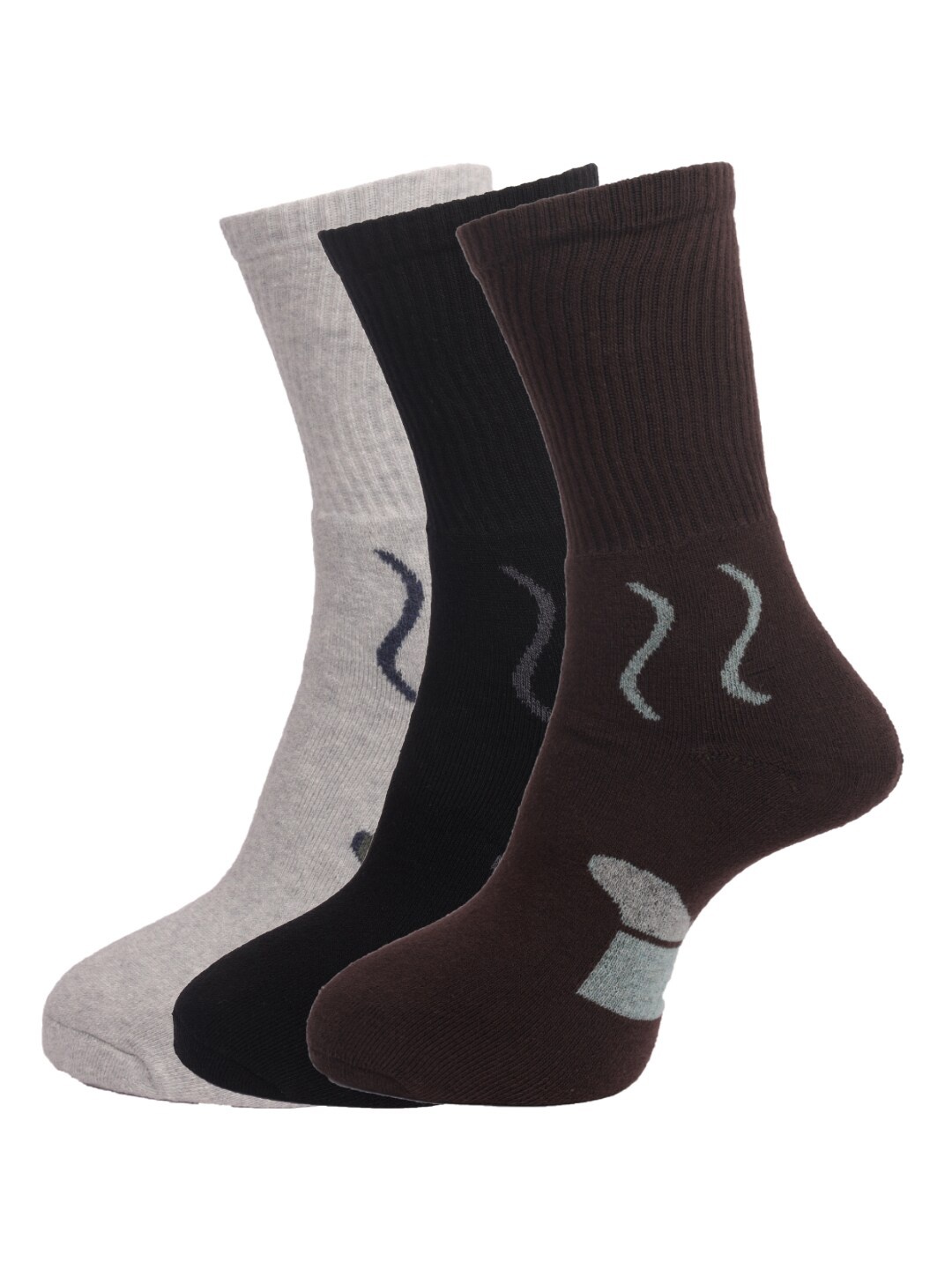 

Dollar Socks Men Pack Of 3 Assorted Above Ankle-Length Cotton Socks