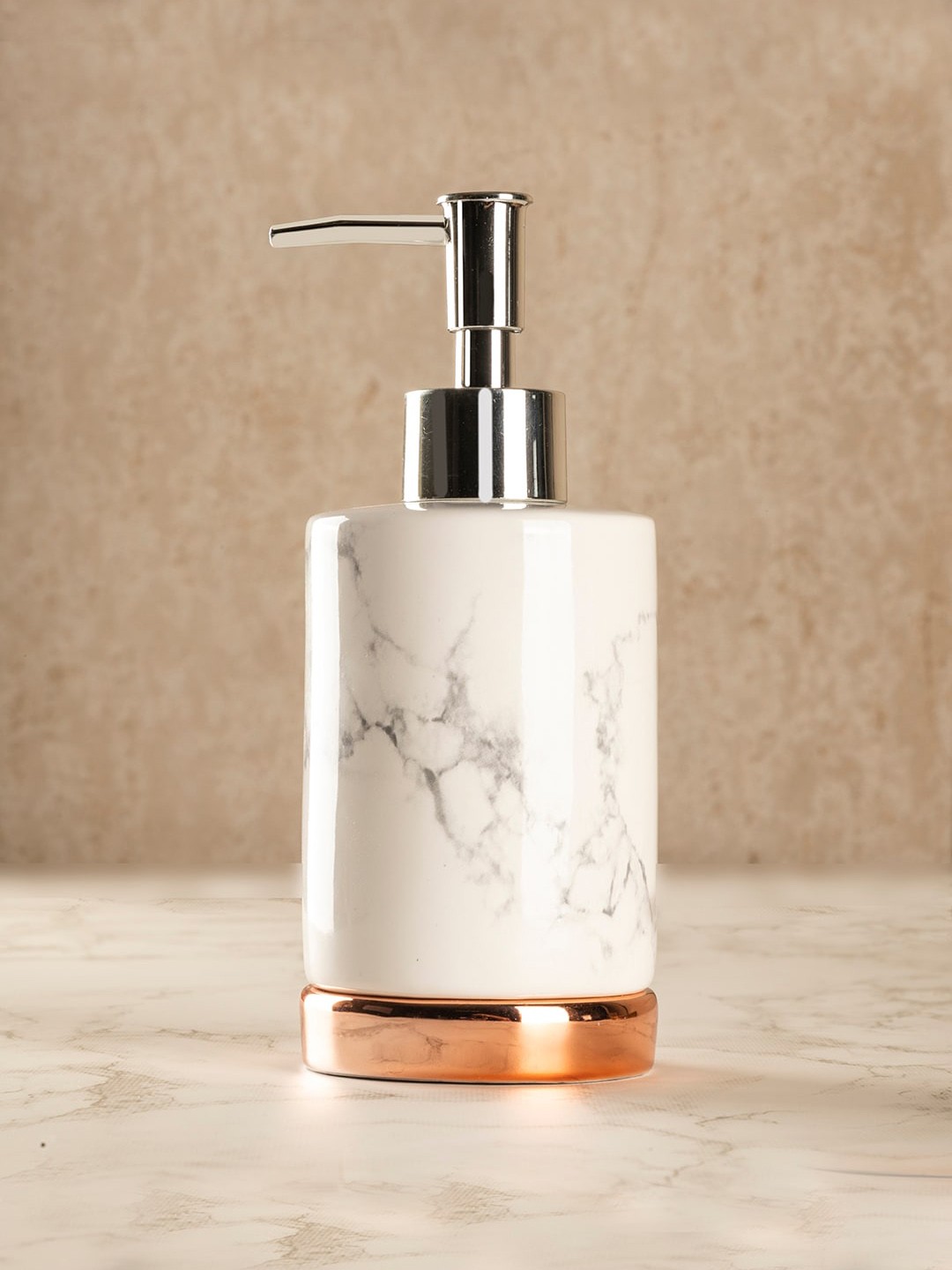 

MARKET99 White Printed Soap Dispenser 240 ML