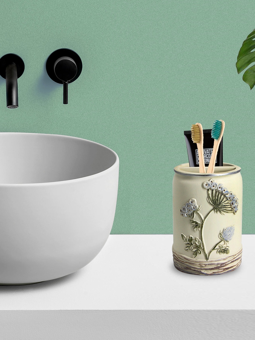 

MARKET99 Olive Green Tooth Brush Holder