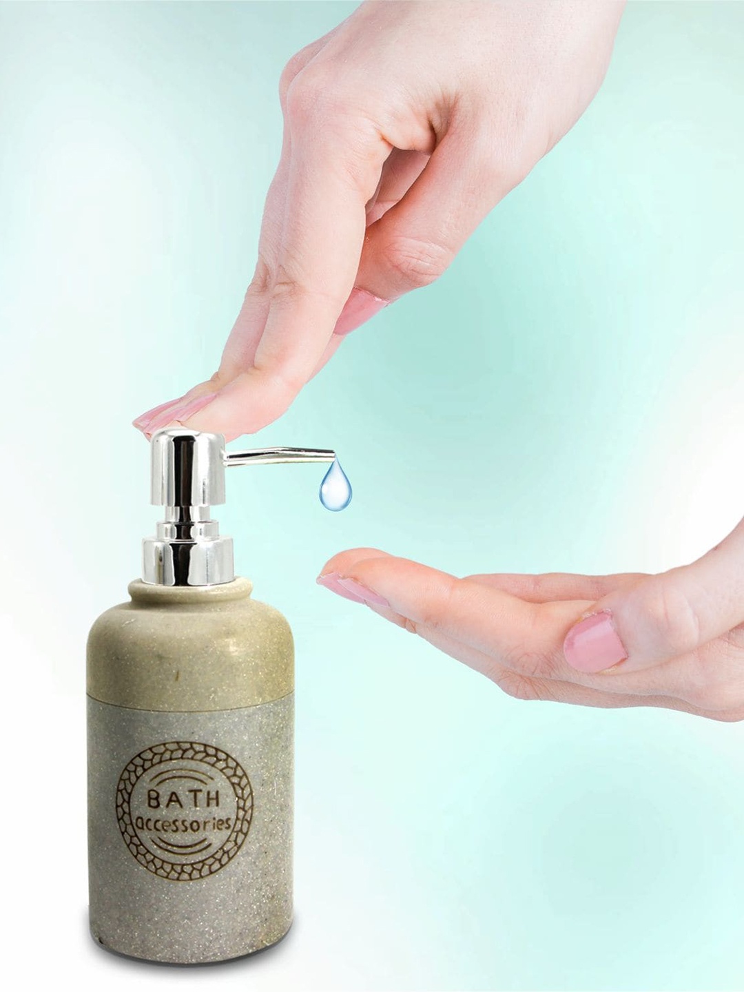 

MARKET99 Olive Green Solid Soap Dispenser