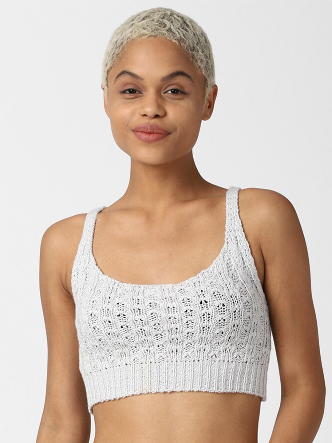 

FOREVER 21 Grey Bralette Crop Top