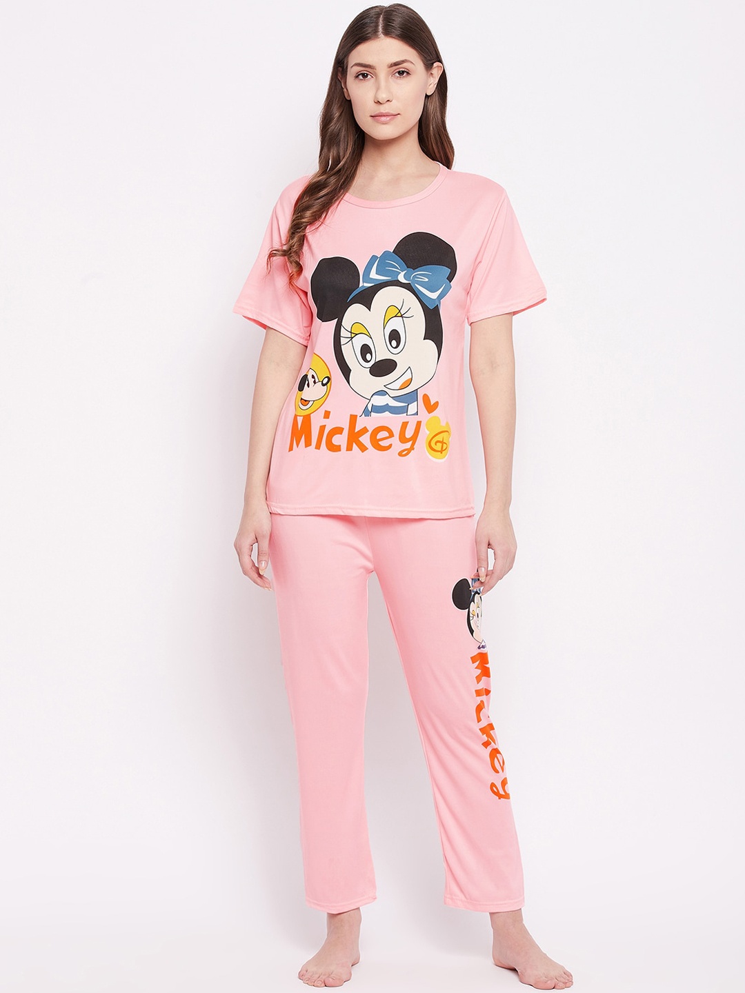 

Camey Women Peach Night suits