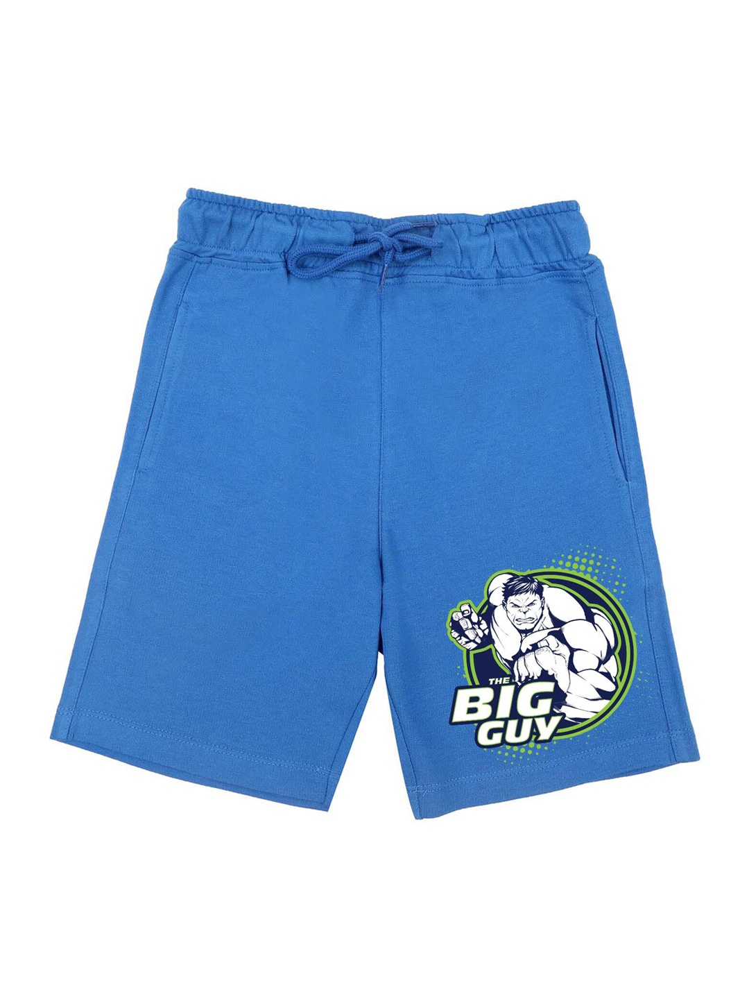 

Marvel by Wear Your Mind Boys Blue Printed Hulk Shorts