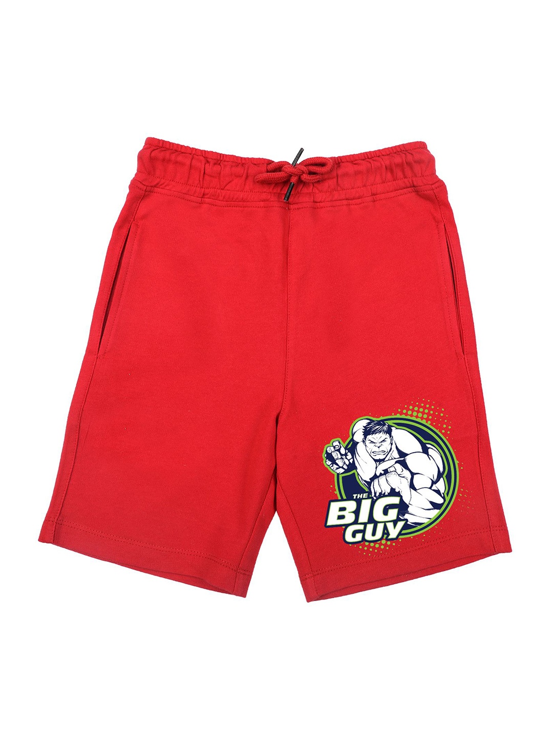 

Marvel by Wear Your Mind Boys Red Hulk Graphic Printed Regular-Fit Shorts