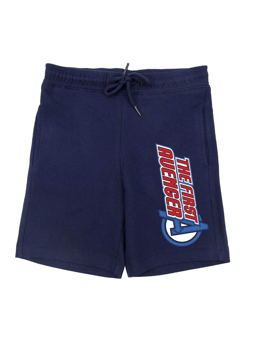 

Marvel by Wear Your Mind Boys Navy Blue Avenger Graphic Print Shorts