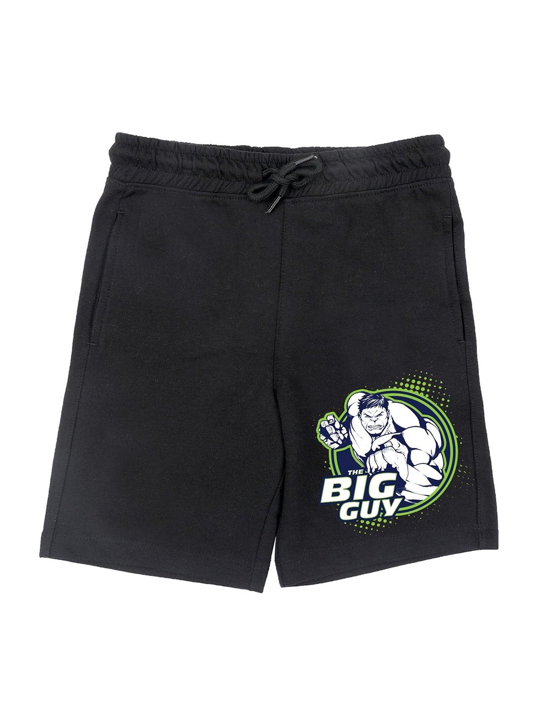 

Marvel by Wear Your Mind Boys Black Hulk Shorts