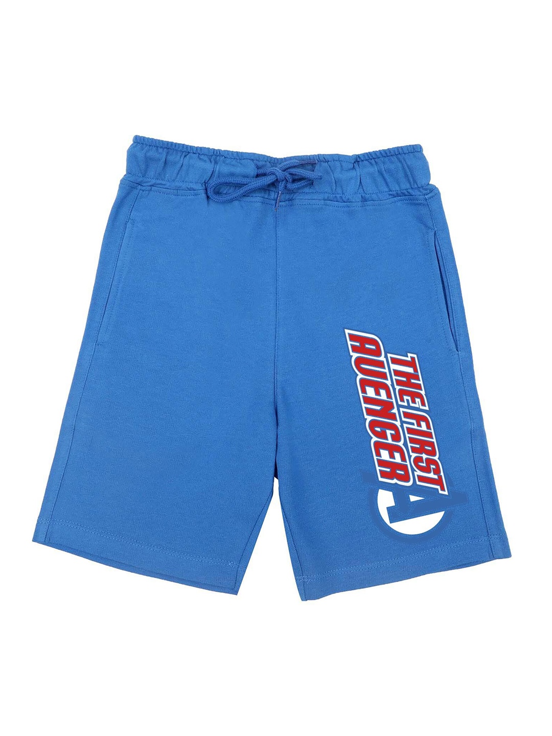 

Marvel by Wear Your Mind Boys Blue Typography Printed Captain America Shorts