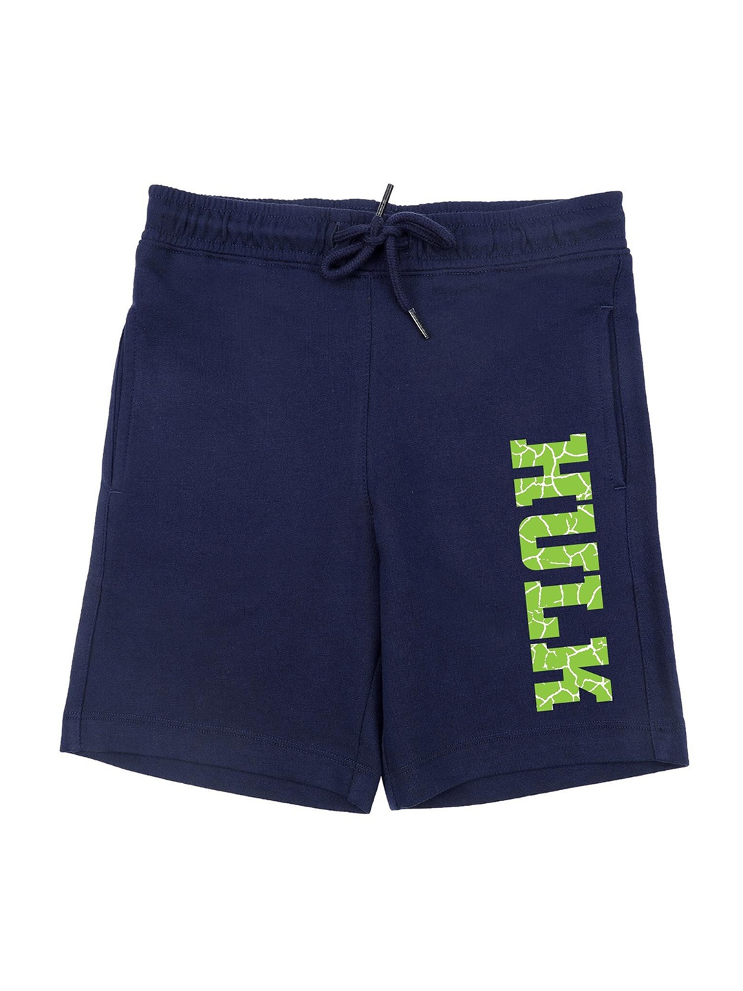 

Marvel by Wear Your Mind Boys Navy Blue Printed Hulk Shorts