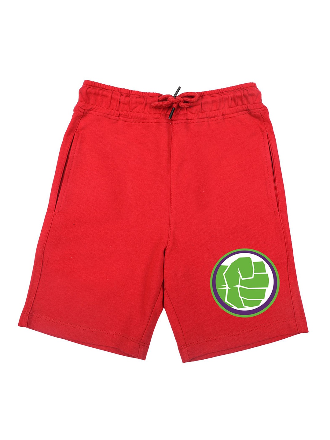 

Marvel by Wear Your Mind Boys Red Printed Hulk Shorts
