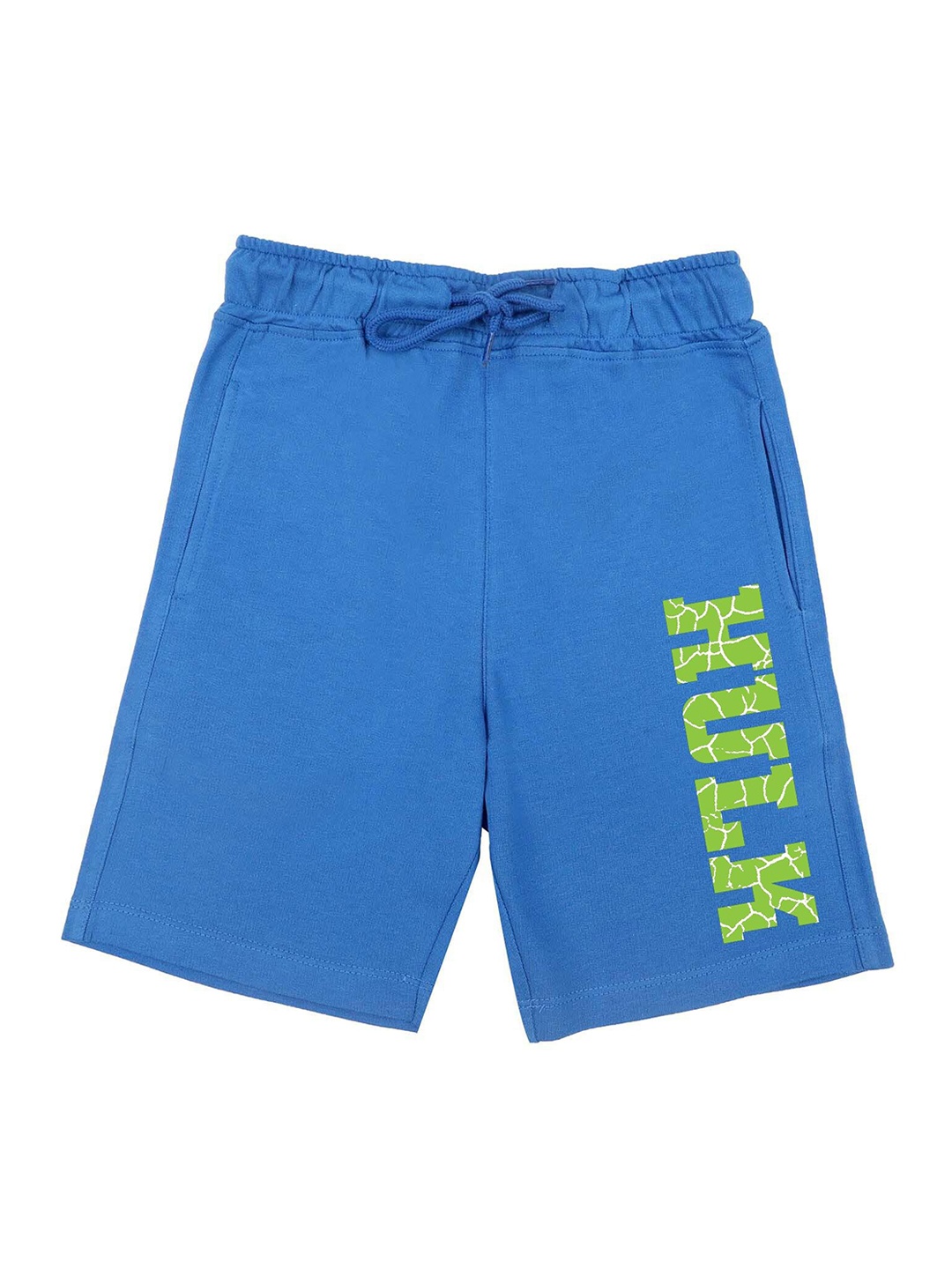 

Marvel by Wear Your Mind Boys Blue Hulk Printed Regular Shorts