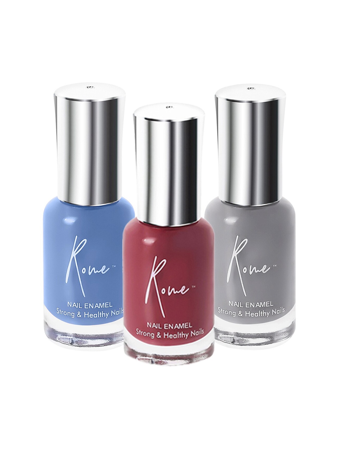 

Rome Set of 3 Strong & Healthy Nail Enamel 8 ml each, Blue