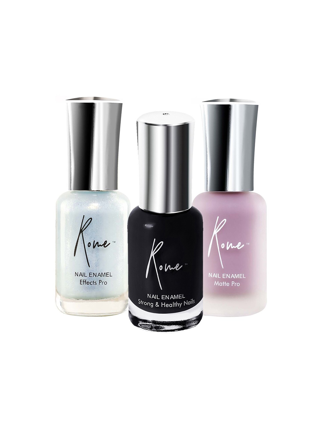 

Rome Set of Matte Pro - Strong and Healthy & Effects Pro Nail Enamels, Blue