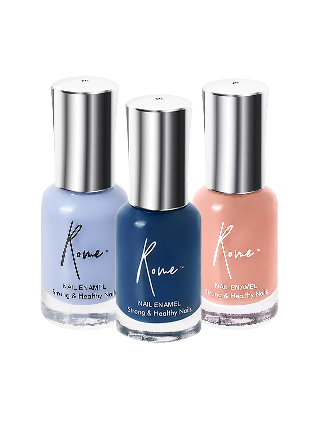 

Rome Set of 3 Strong & Healthy Nail Enamel 8 ml each, Blue