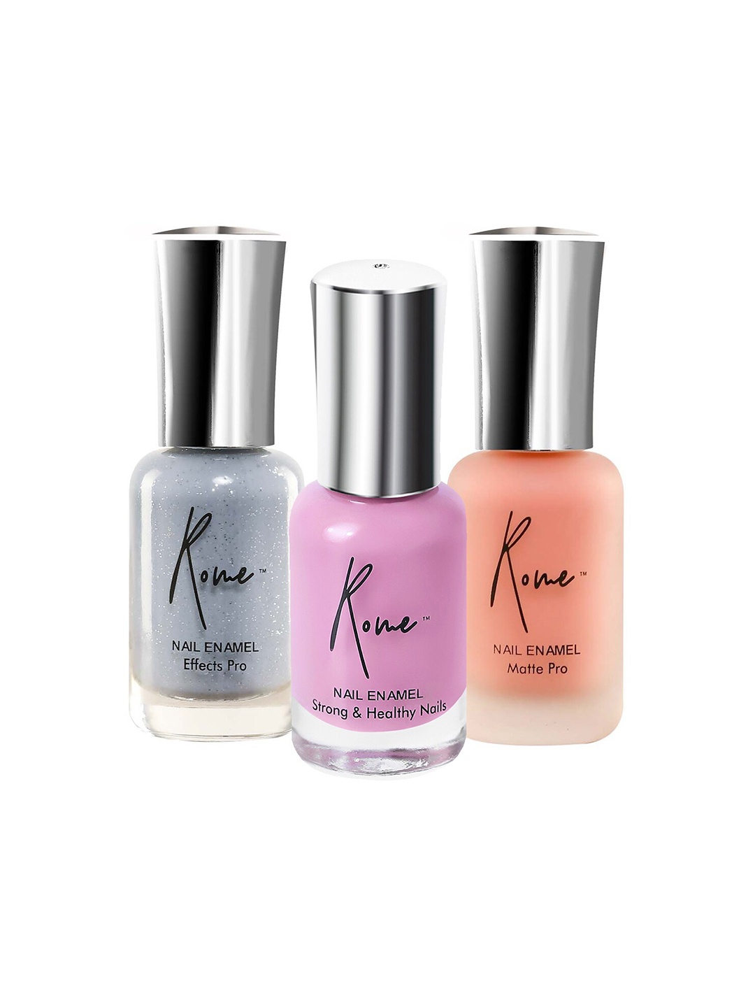 

Rome Set Of 3 Matte Pro & Effects Pro Nail Enamel, Multi