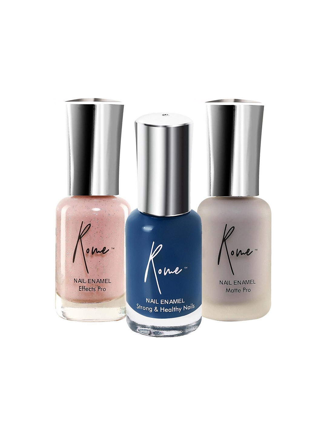 

Rome Set of Matte Pro - Strong & Healthy - Effects Pro Nail Enamels, Pink