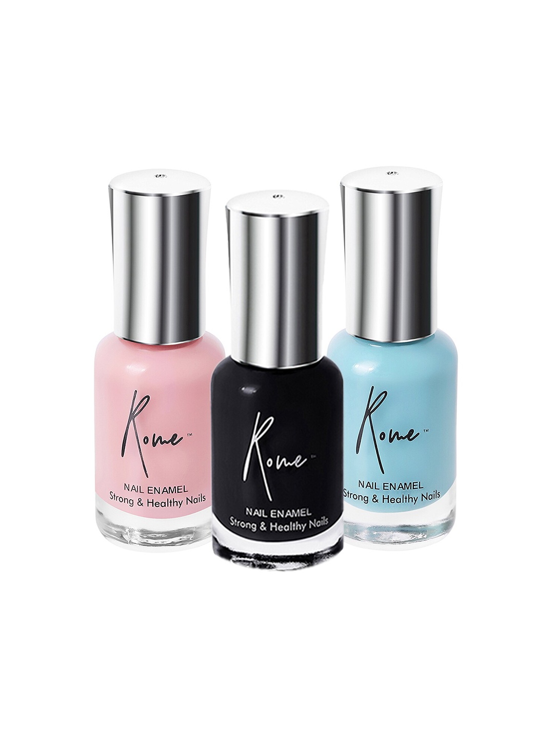 

Rome Set of 3 Strong & Healthy Nail Enamel 8 ml each, Pink