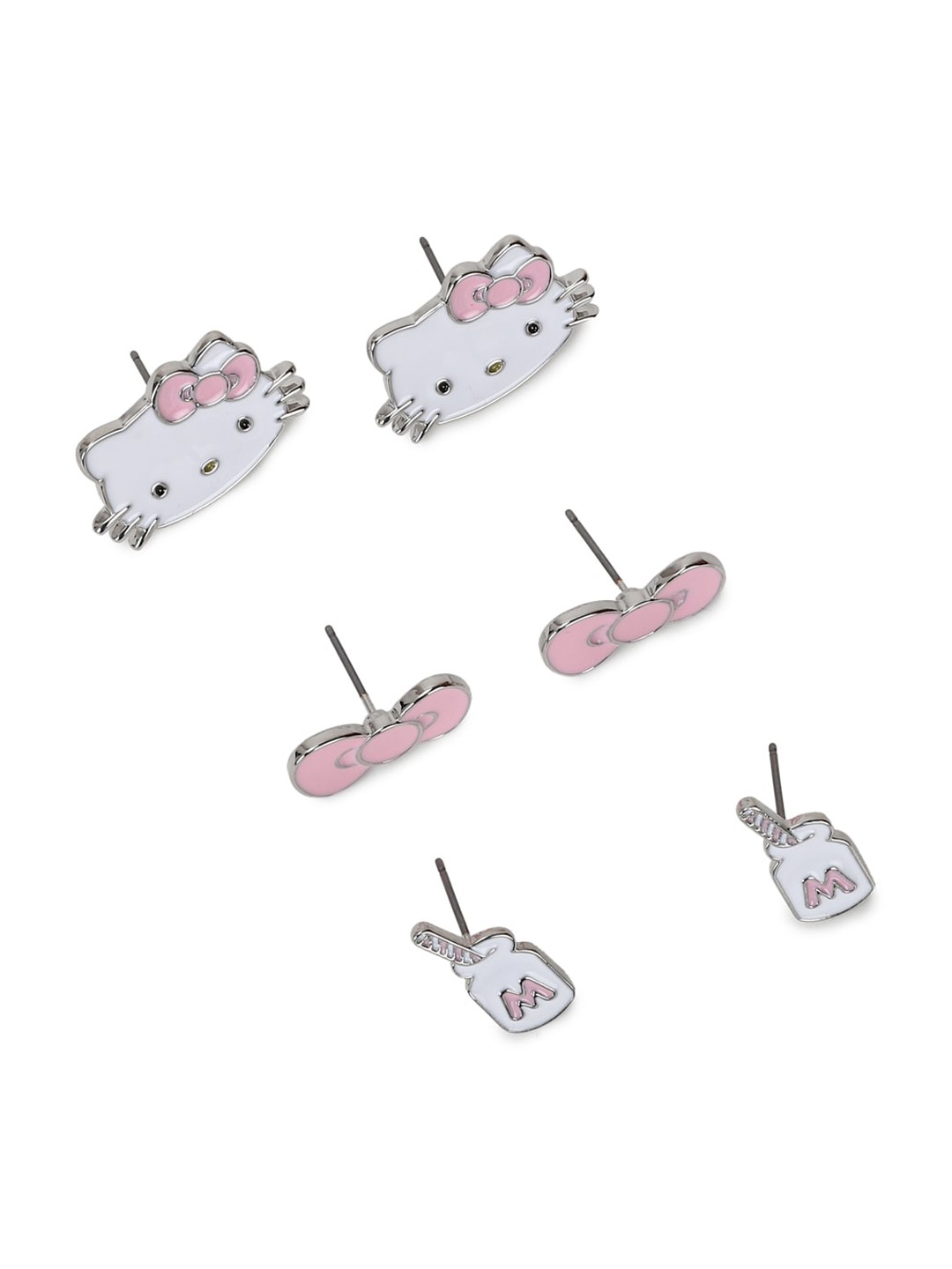 

FOREVER 21 Pink Contemporary Studs Earrings