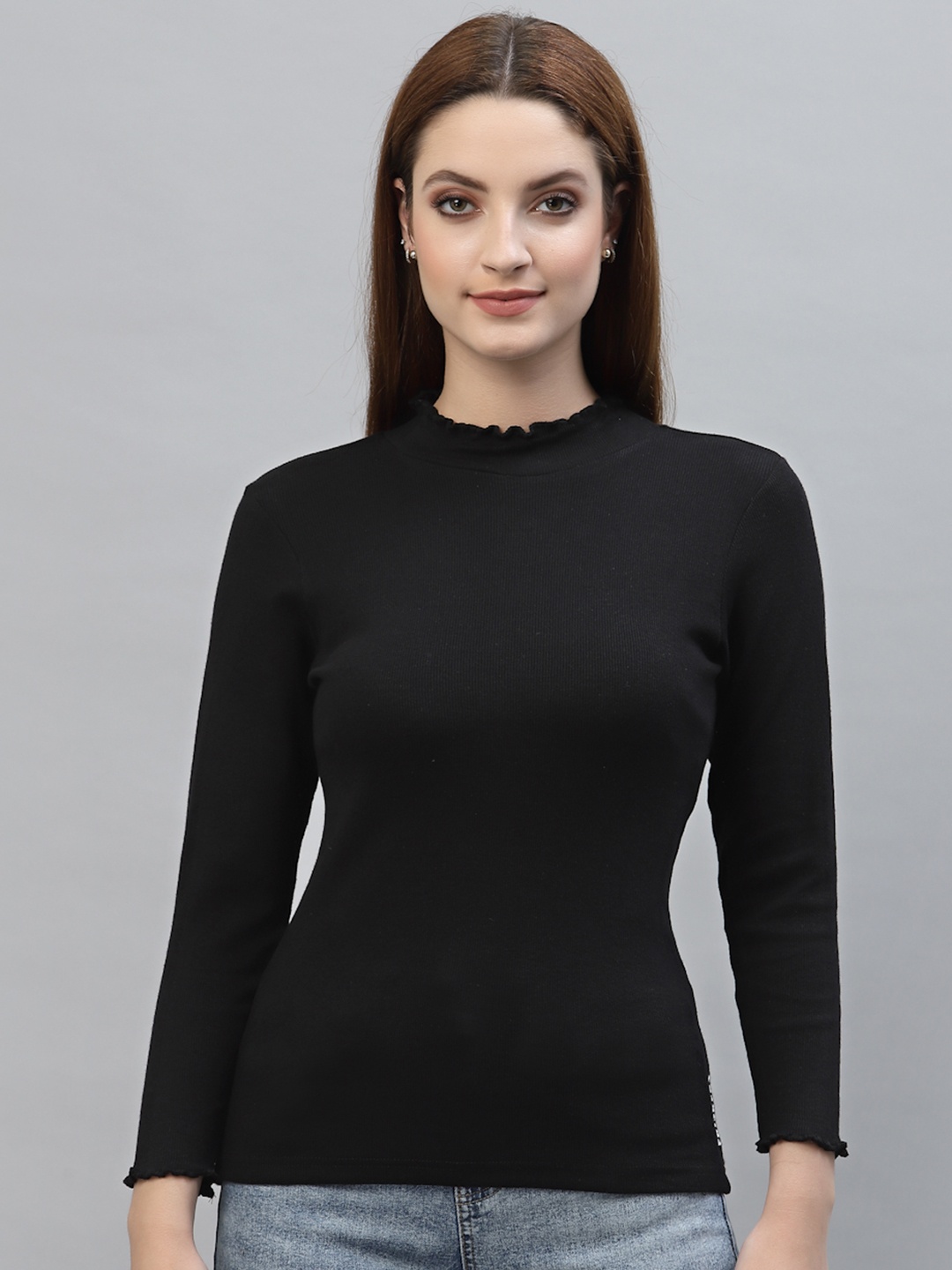 

Friskers Black Turtle Neck Top