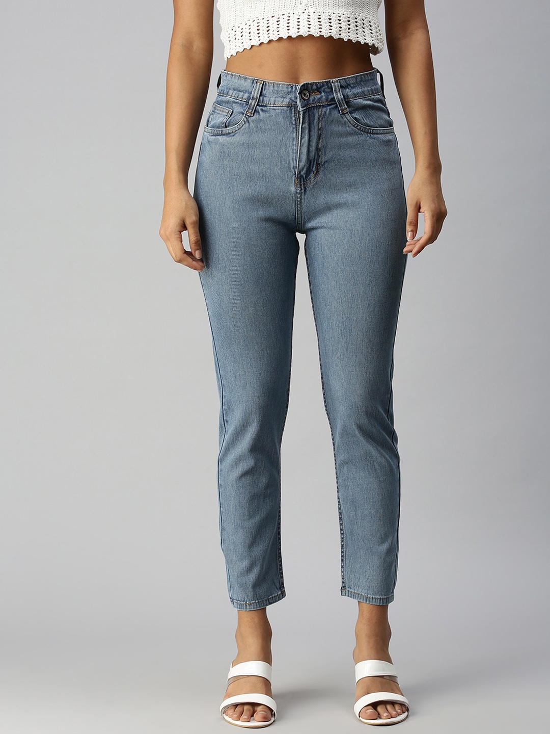 

SHOWOFF Women Blue High-Rise Stretchable Jeans