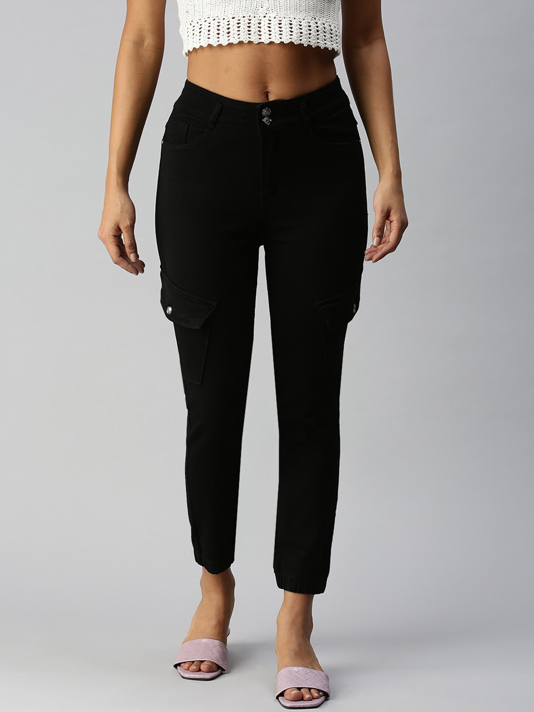 

SHOWOFF Women Black High-Rise Stretchable Jeans