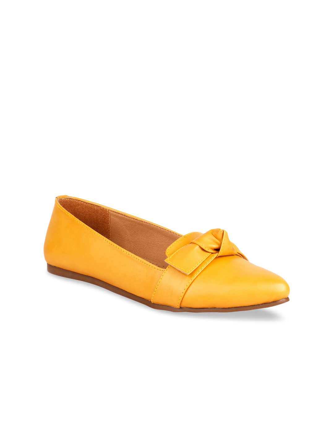 

Rocia Women Mustard Ballerinas with Bows