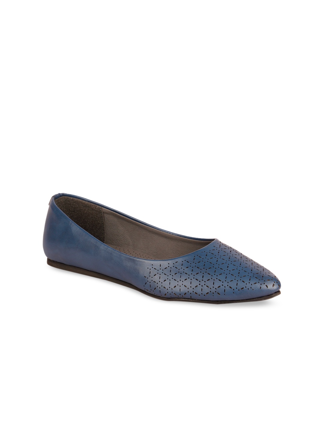 

Rocia Women Blue Ballerinas with Laser Cuts Flats