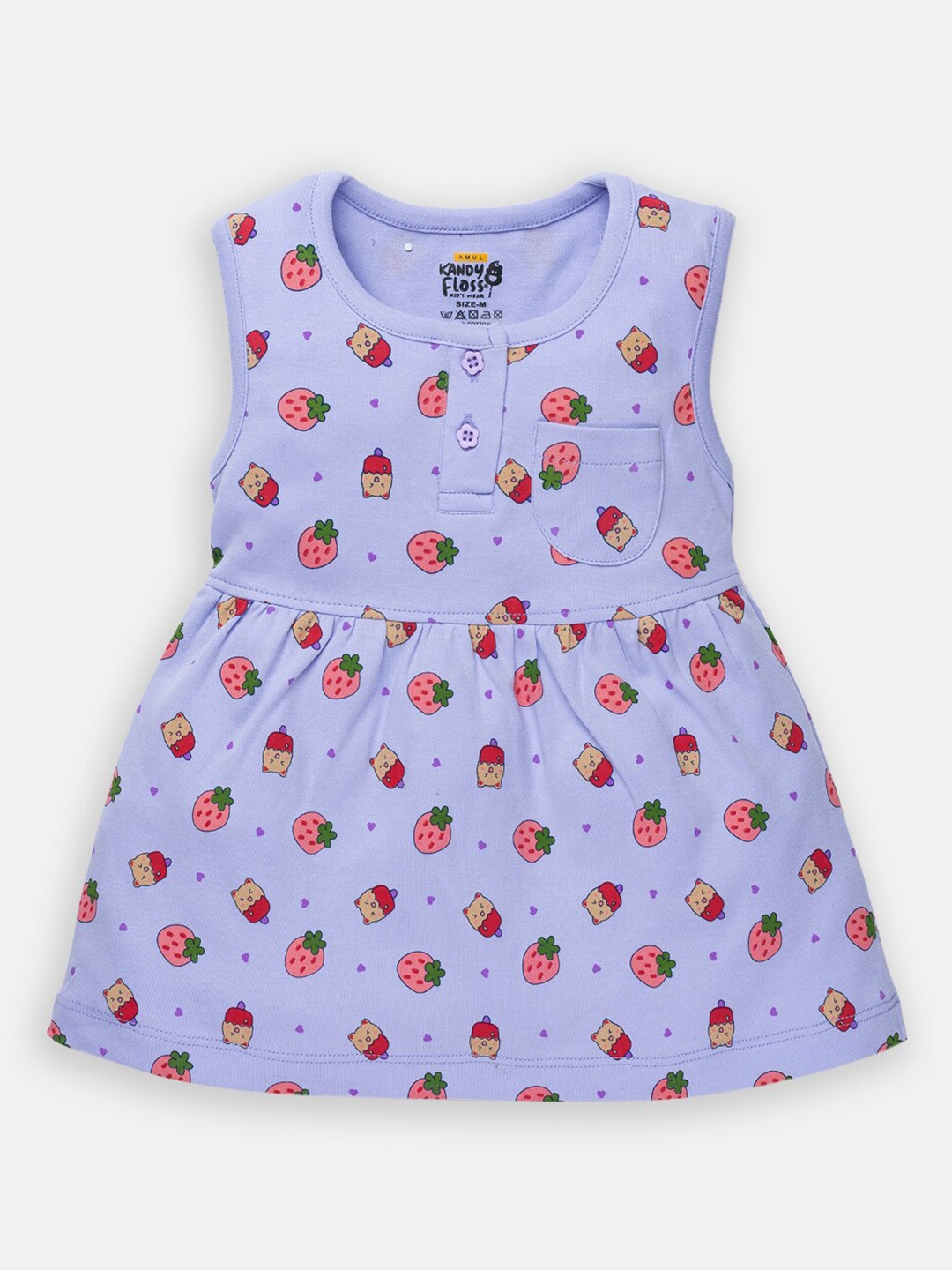 

AMUL Kandyfloss Violet & Pink Dress