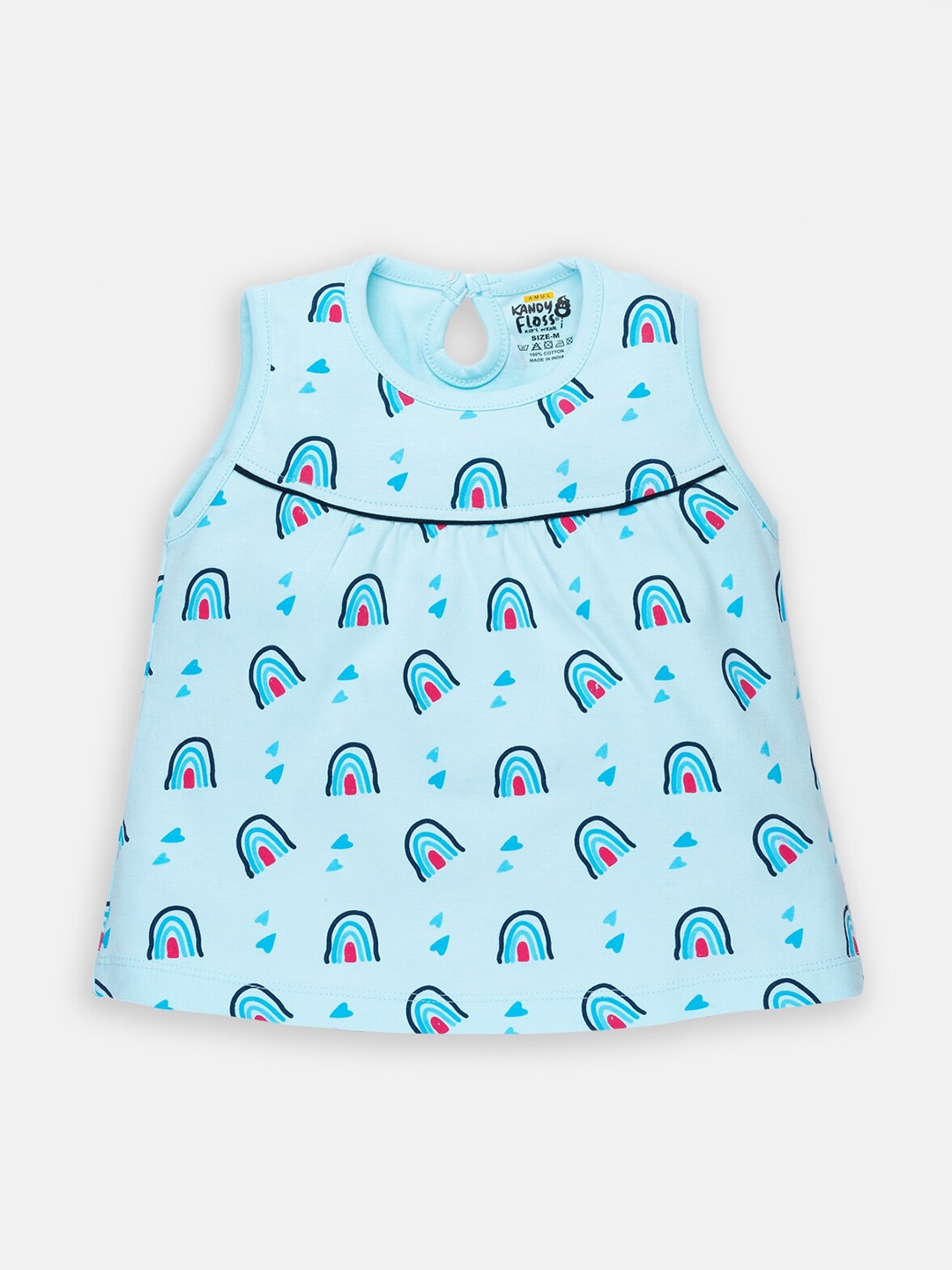 

AMUL Kandyfloss Blue A-Line Dress