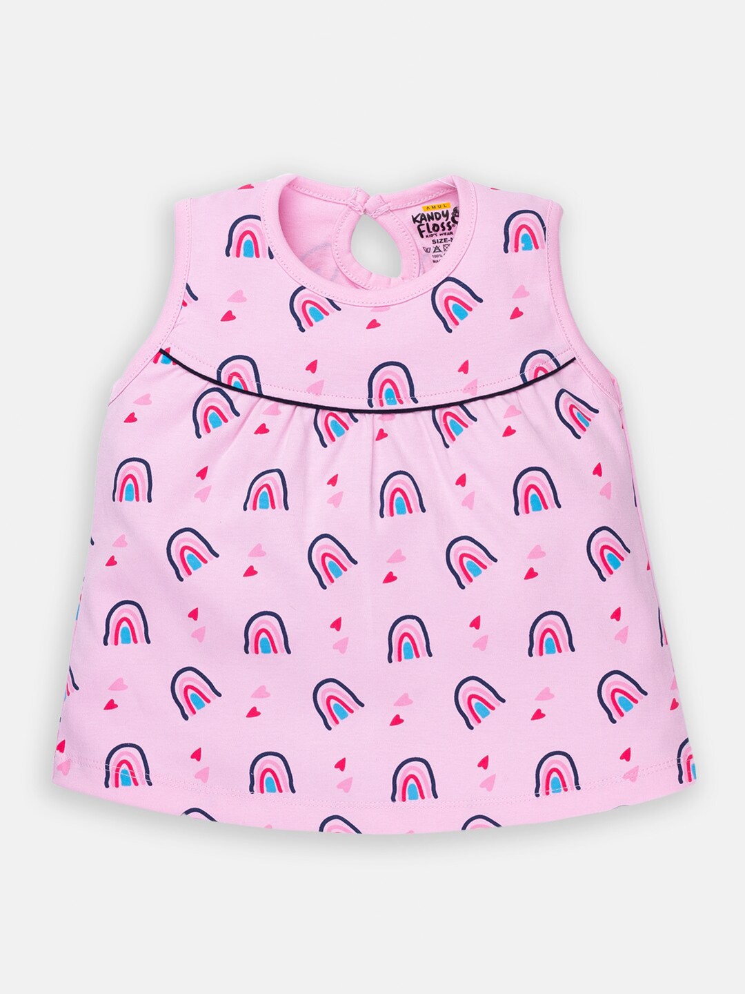 

AMUL Kandyfloss Pink A-Line Dress