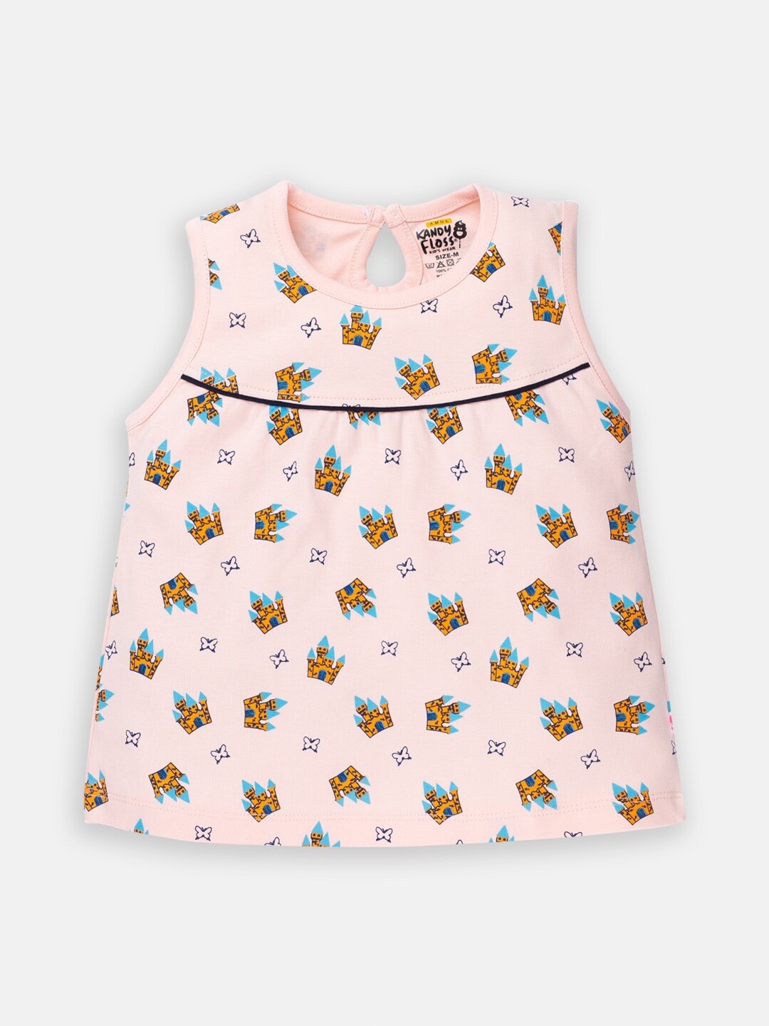 

AMUL Kandyfloss Cream-Coloured A-Line Dress