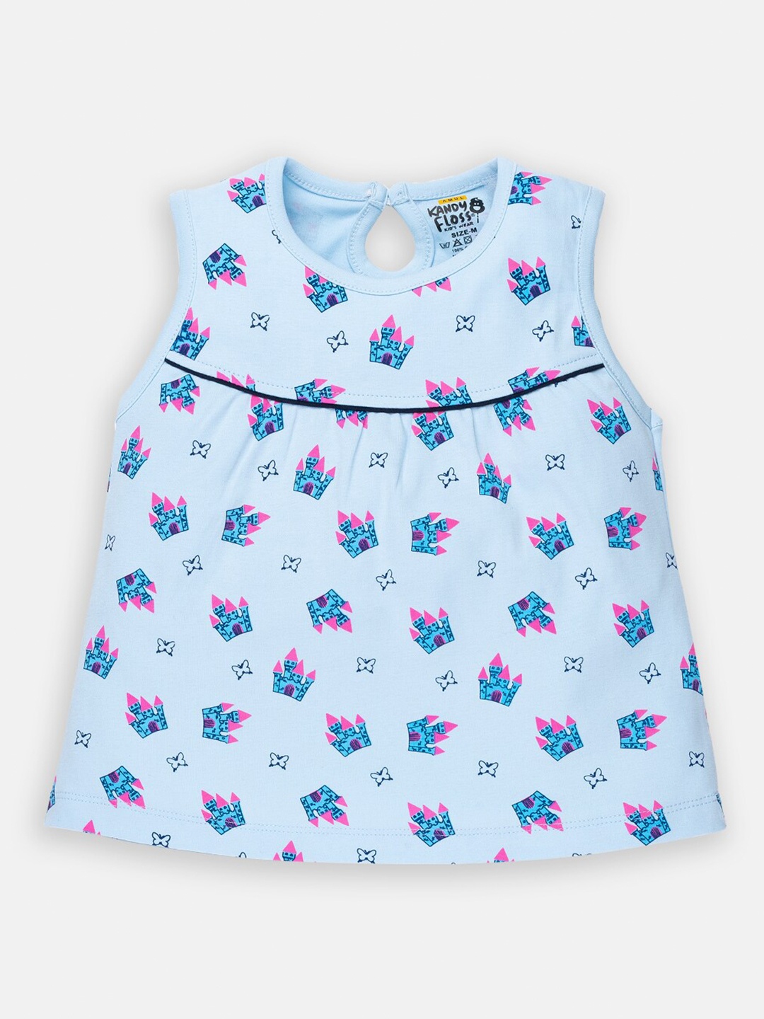 

AMUL Kandyfloss Blue A-Line Dress