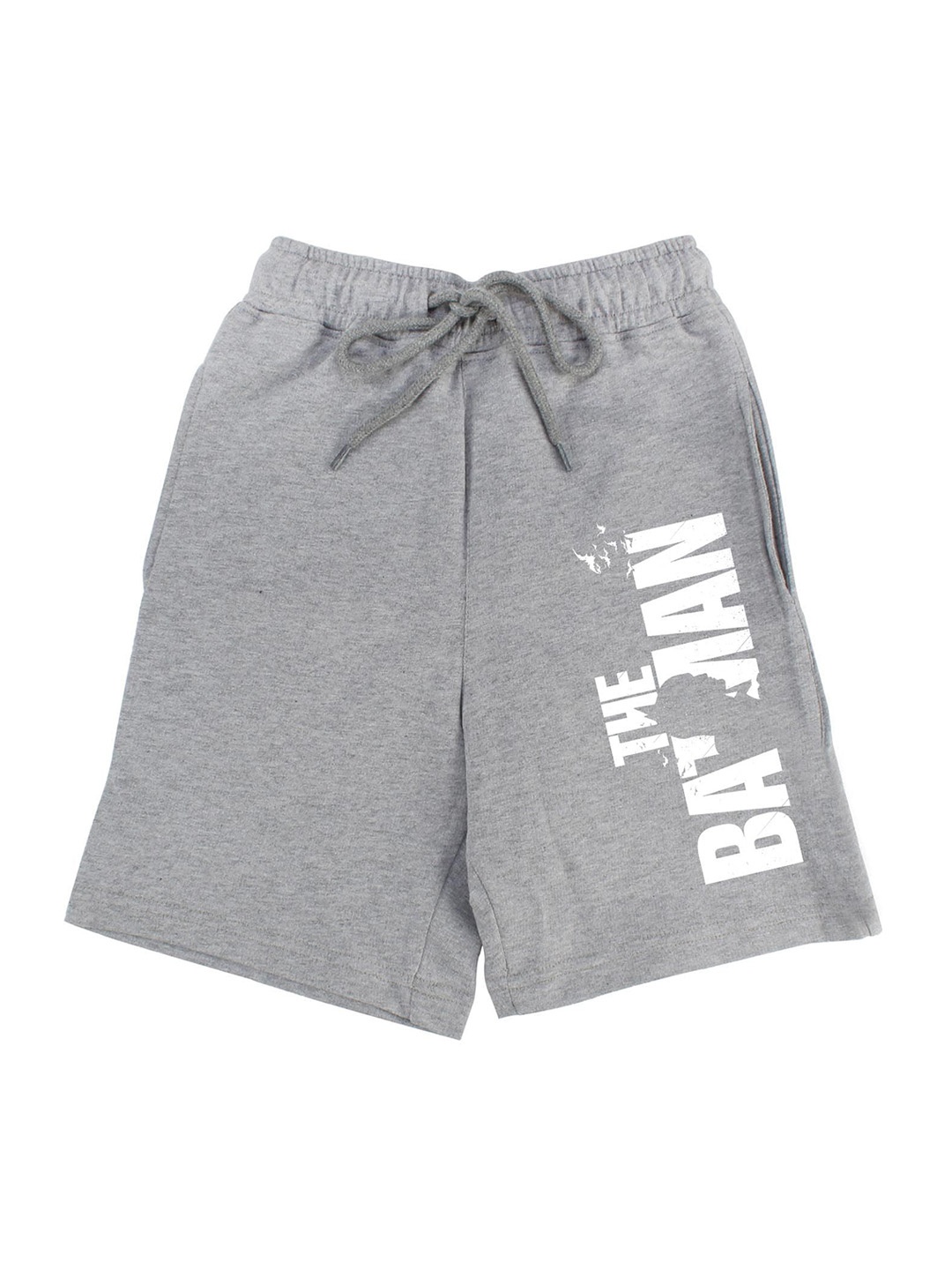 

DC by Wear Your Mind Boys Grey Typography Printed Batman Shorts