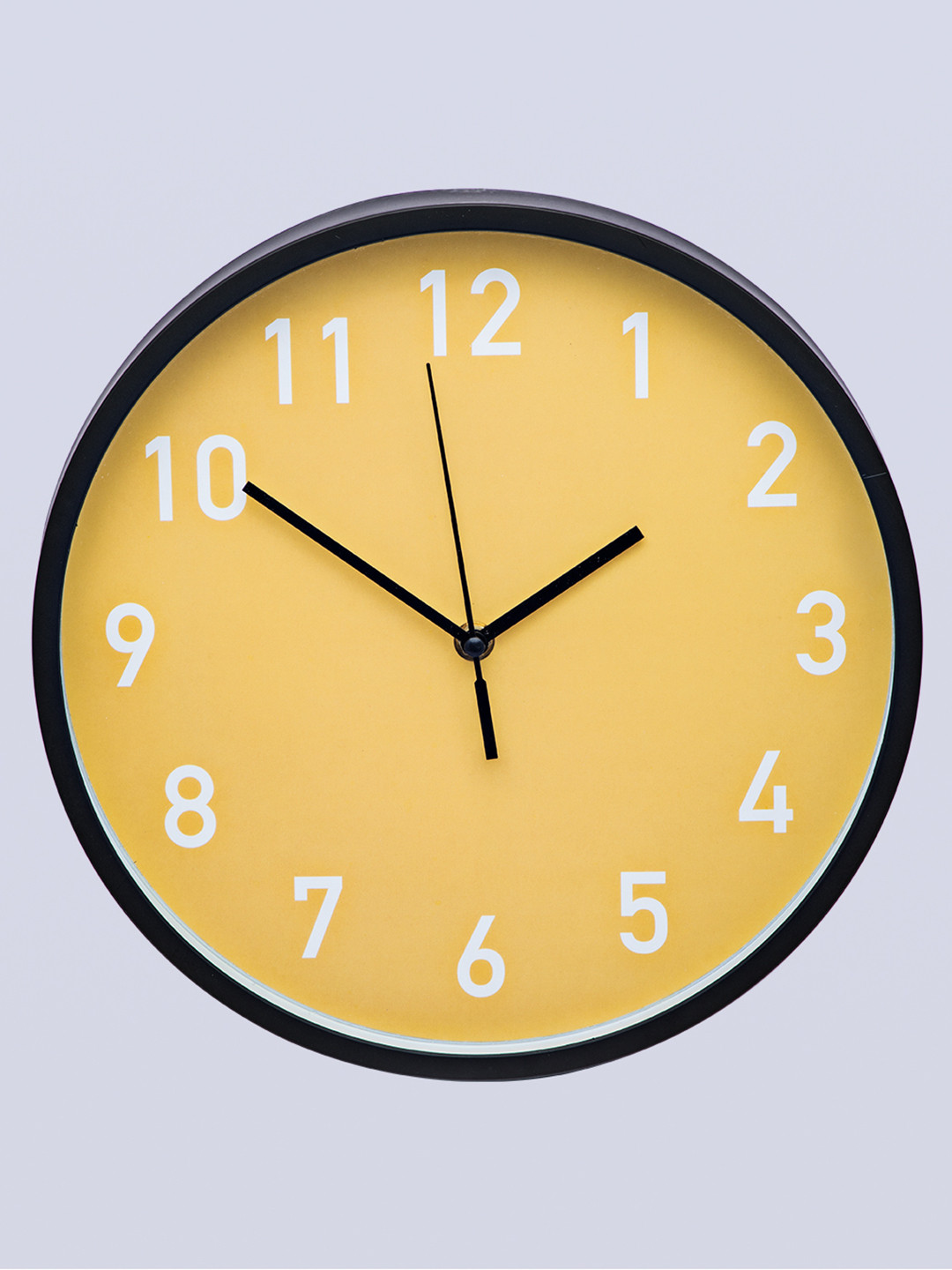 

MARKET99 Black & Yellow Contemporary Wall Clock