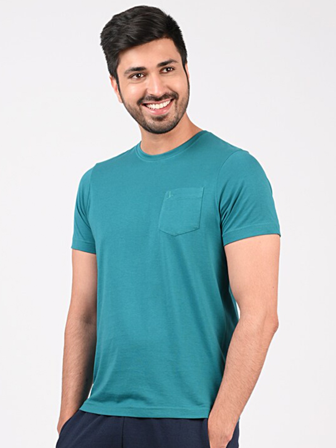 

MERCHANT MARINE Men Green Pure Cotton T-shirt