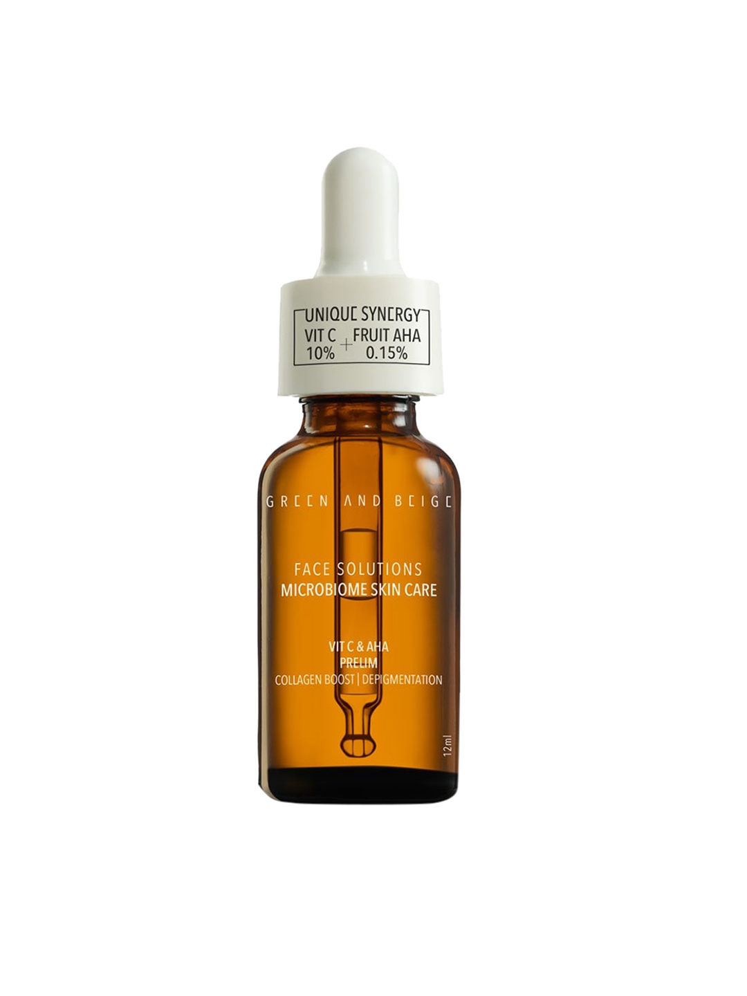 

GREEN AND BEIGE Face Solutions Vitamin C & AHA Prelim Face Serum 12 ml, Transparent