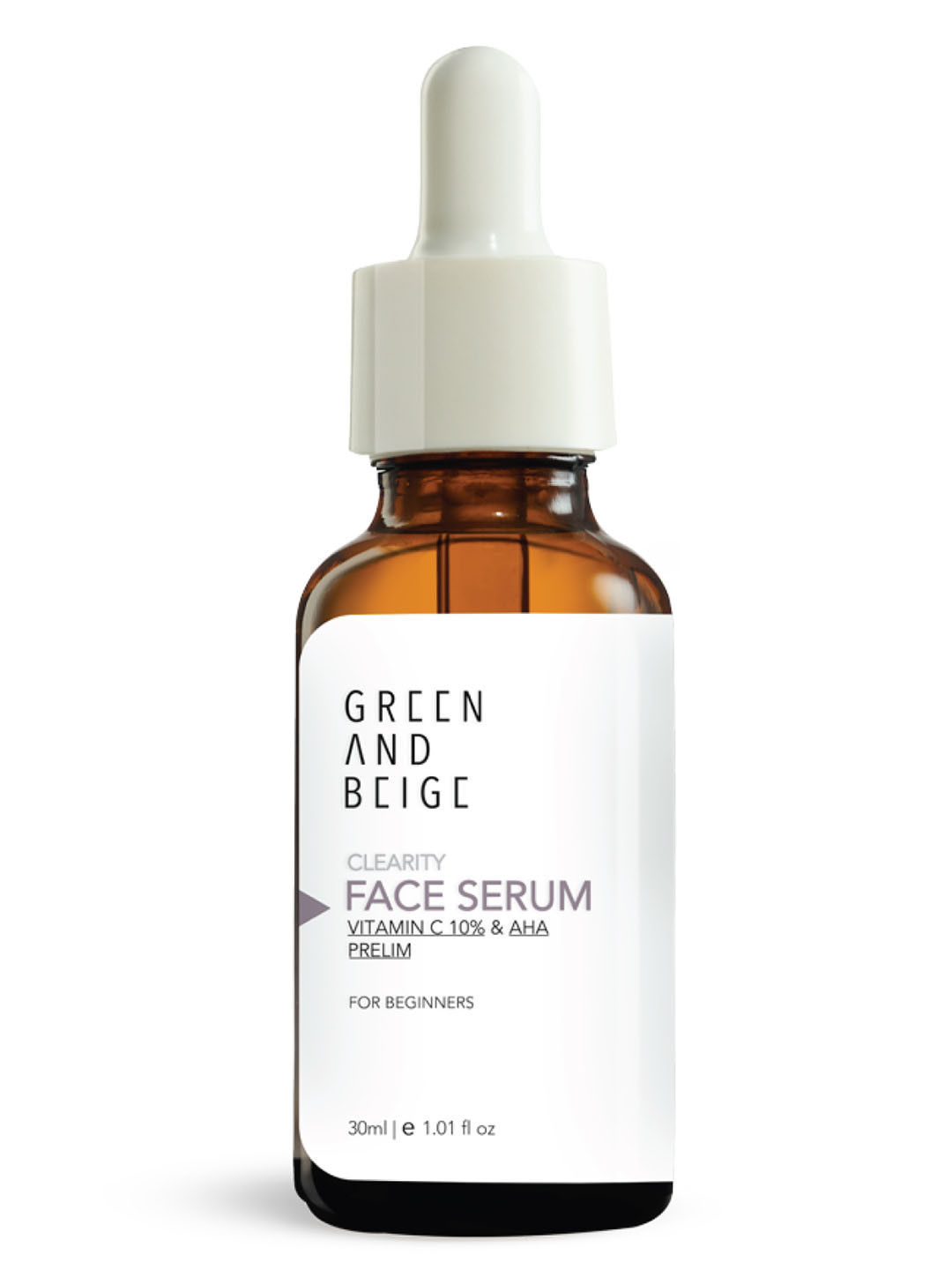 

GREEN AND BEIGE Face Solutions Microbiome Skin Care Vitamin C & AHA Prelim 30 ml, Transparent