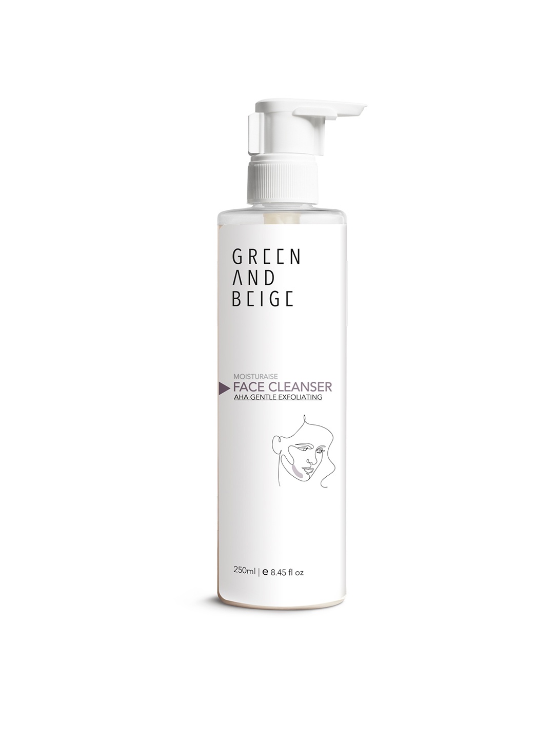 

GREEN AND BEIGE Moisturaise AHA Non Drying Face Cleanser 250 ml, Transparent