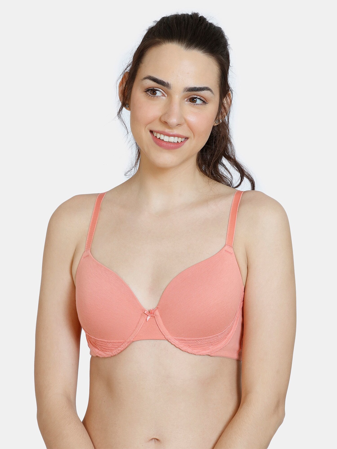 

Zivame Orange Bra Underwired Lightly Padded