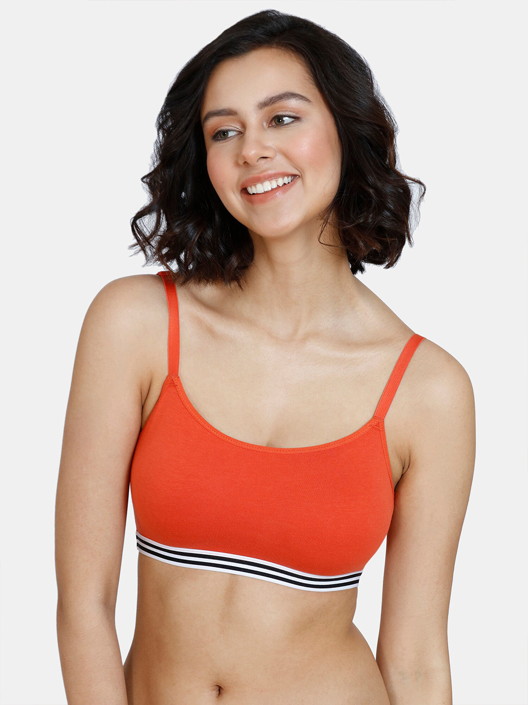 

Zivame Red & Black Bralette Bra ZI111WFASH00RED